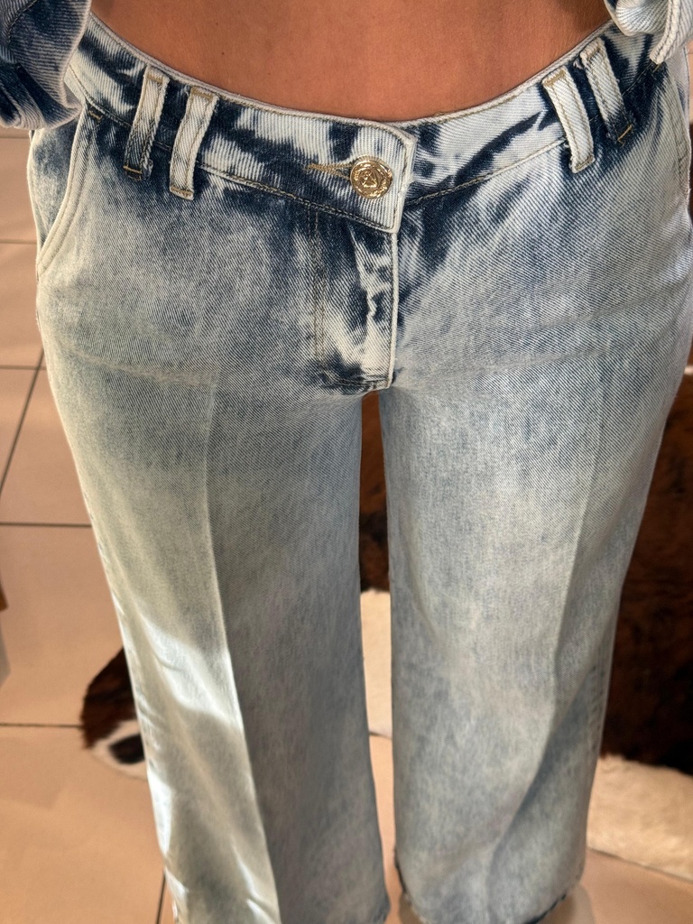 Blue Aura Denim Pantolon 