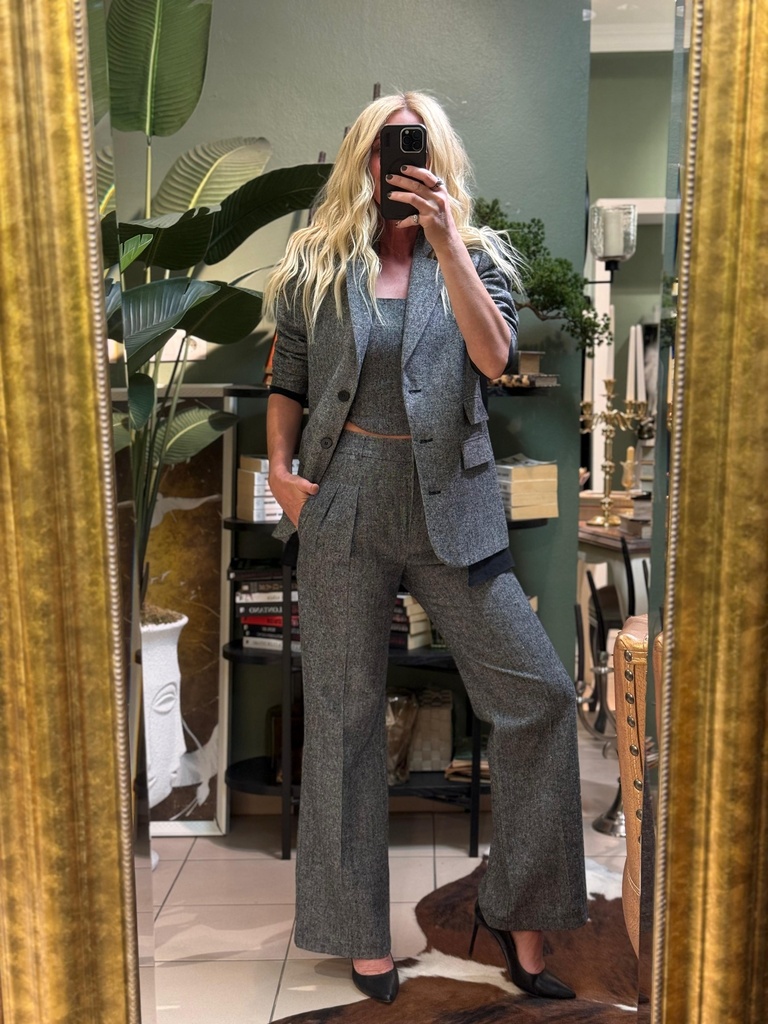 Gri Renk 3'Lü Takım