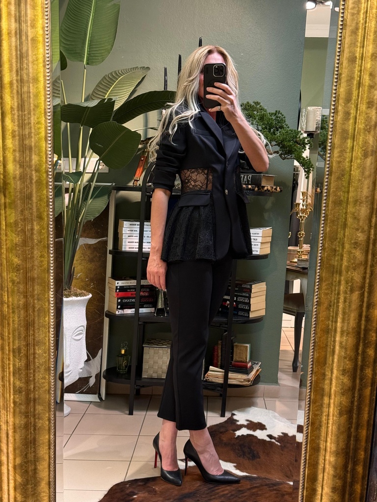 Black Lace Authority Set