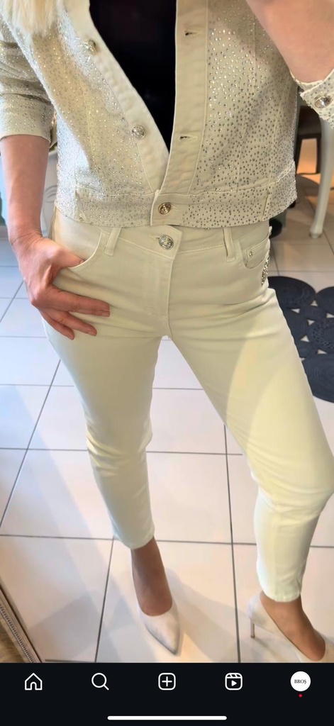 Bej Renk Denim Pantolon