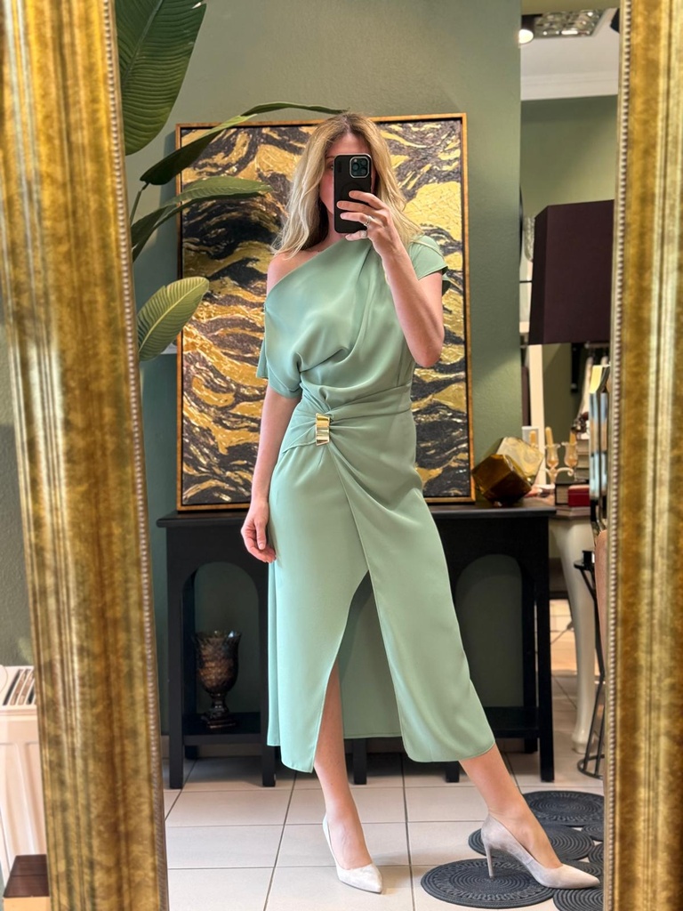 Yakut  Toka Detaylı Elbise