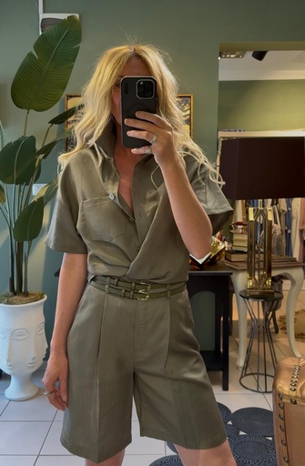 Haki şort takım 30485