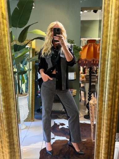 Denim kumaş takım.