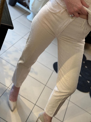 Pudra Pembesi Denim Pantolon